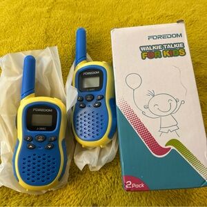 Foredom Blue and Yellow Kids Walkie Talkies Set